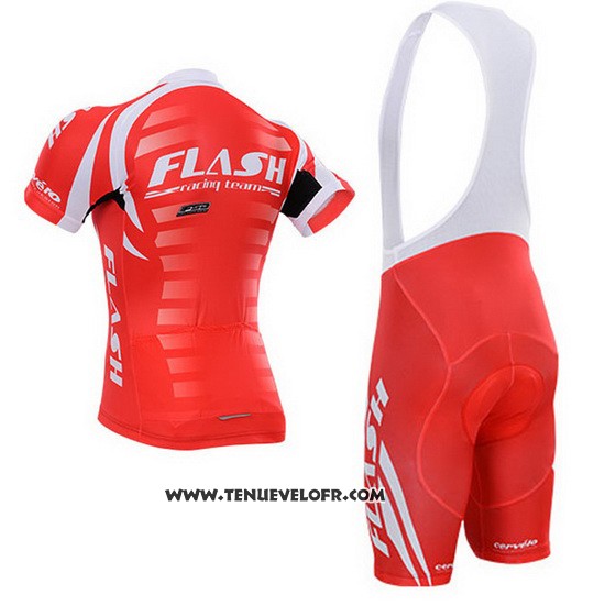 Maillot Ciclismo To The Fore Rouge et Blanc Manches Courtes et Cuissard